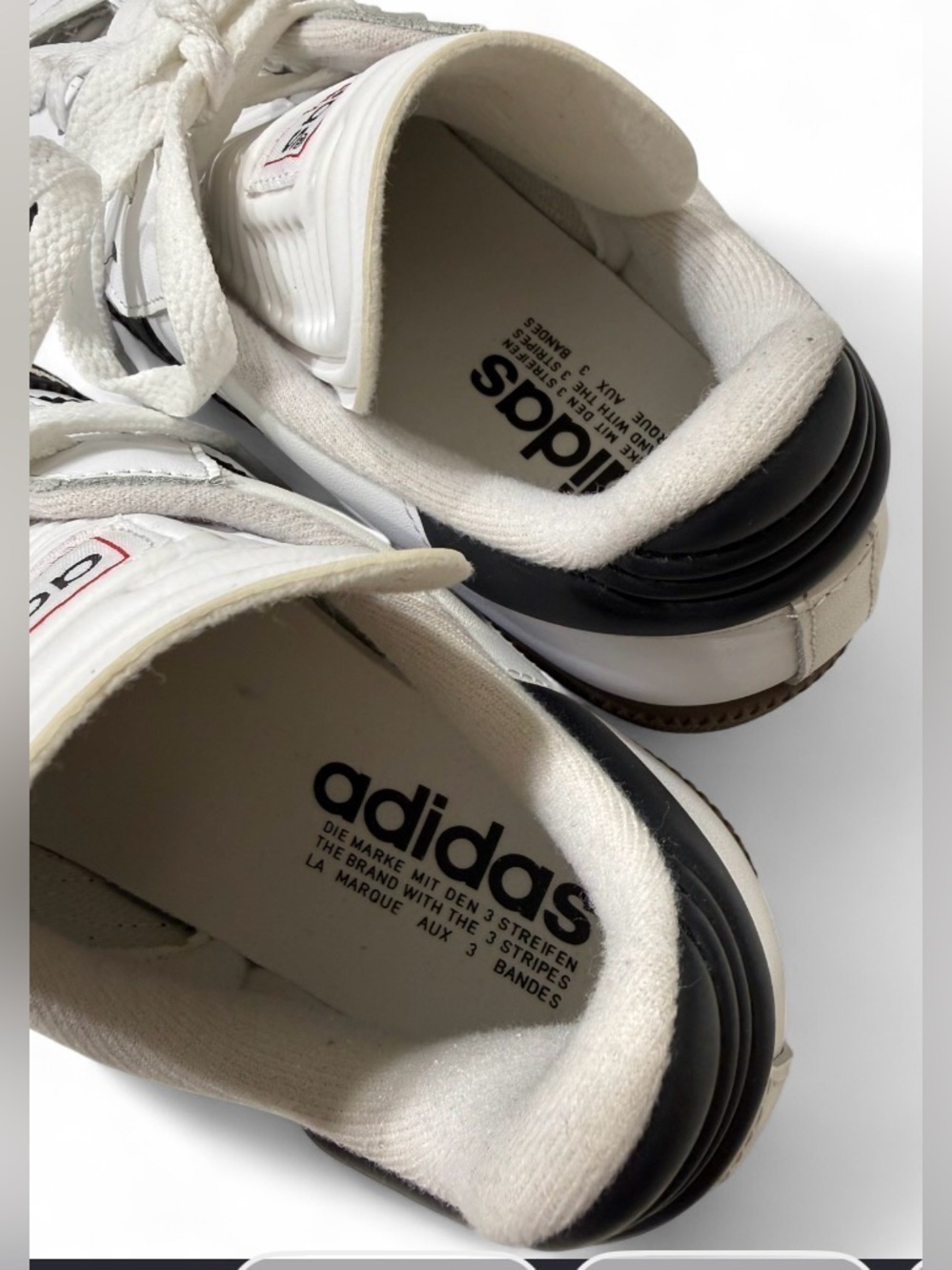 Adidas Samba OG White Black Gum Sneakers Women’s Lightly Used - Picture 7 of 9